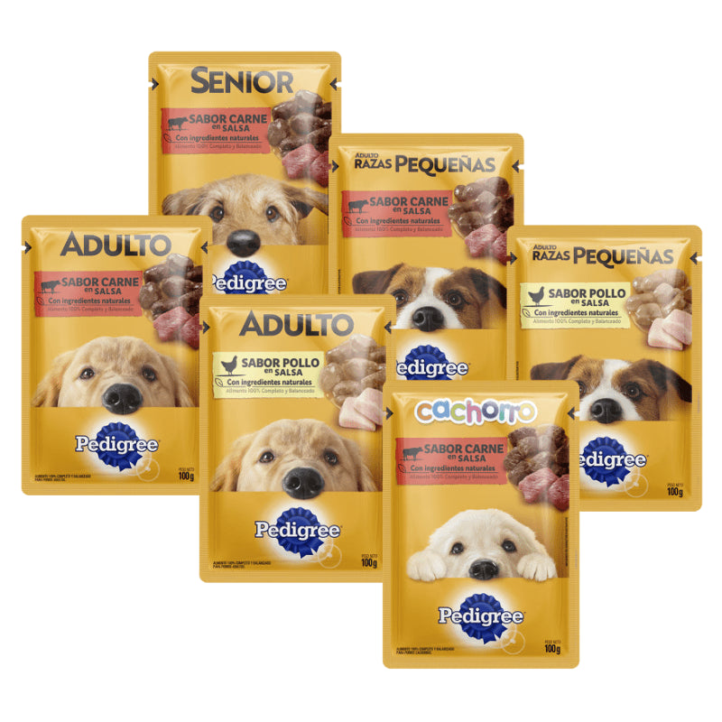 sobres de carne humeda para perros pedigree caja x 48 unidades